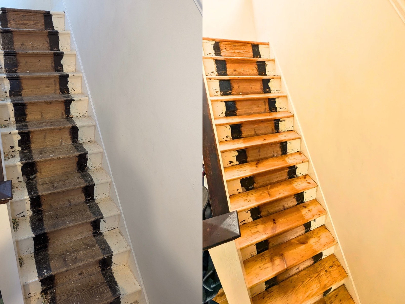 Staircase sanding and finishing