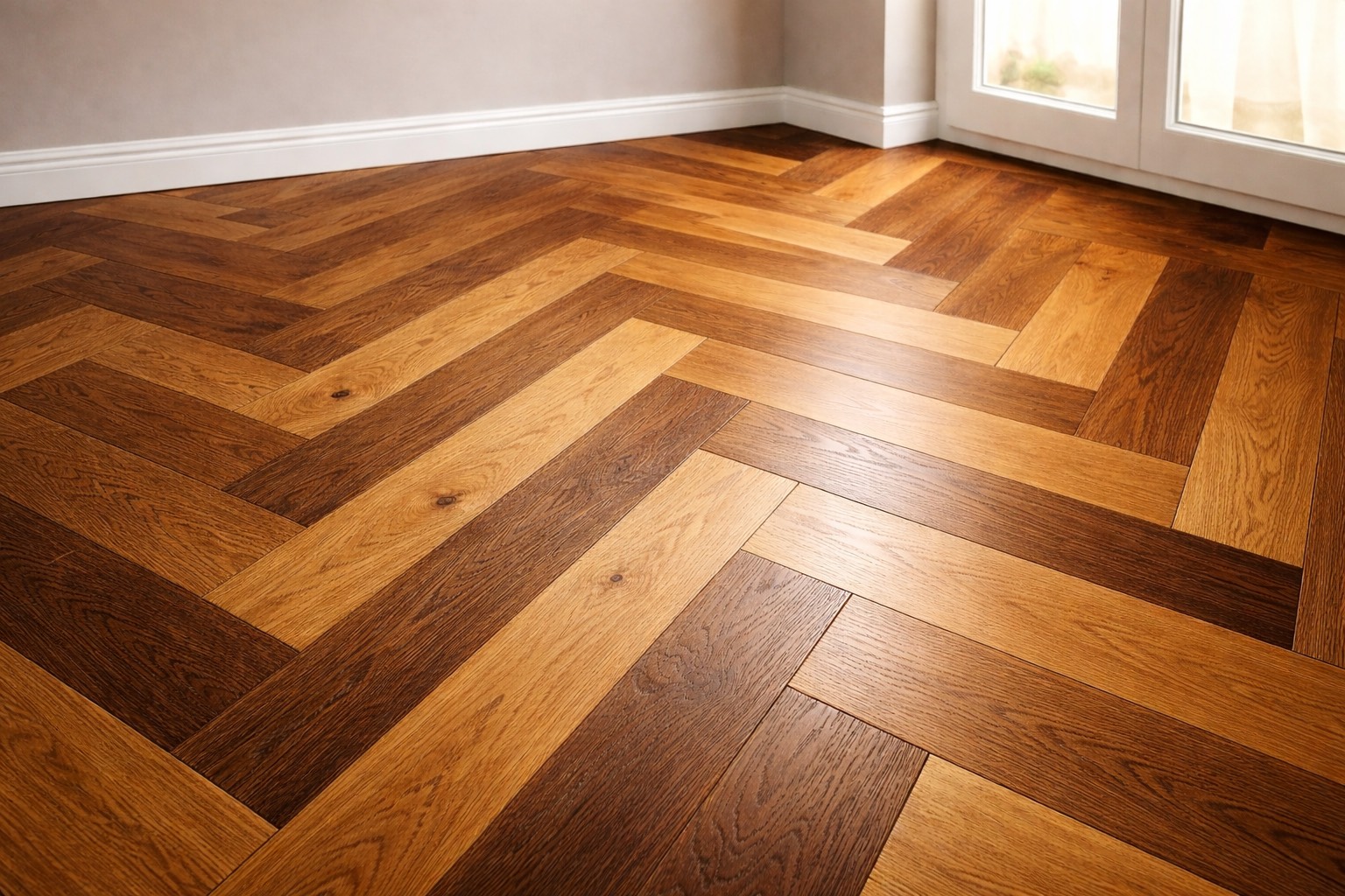 Room floor after sanding